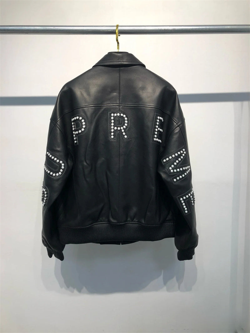 Supreme Leather Hustler Jacket