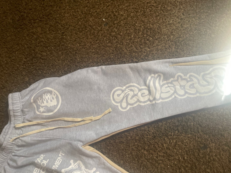 Hellstar Hoodie Guard Pants Set Vintage Wash High Street  Men's And Women's Sports Wear