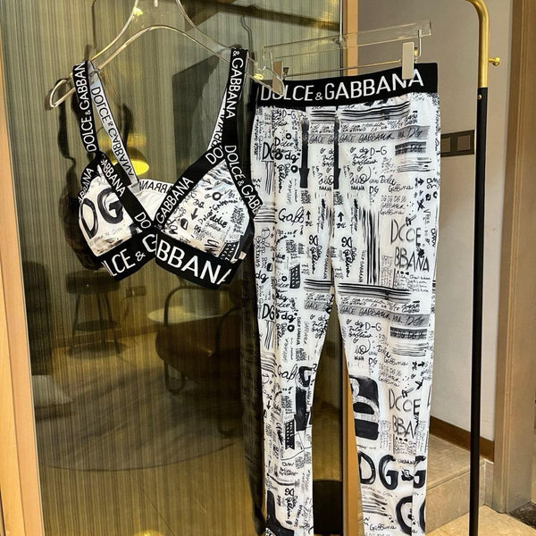 D&G Luxury Designer Fitness Suit