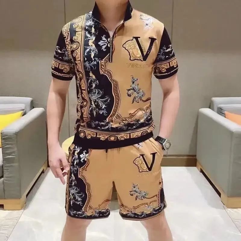 Luxury Celebrity Designer Men's Casual Short Set