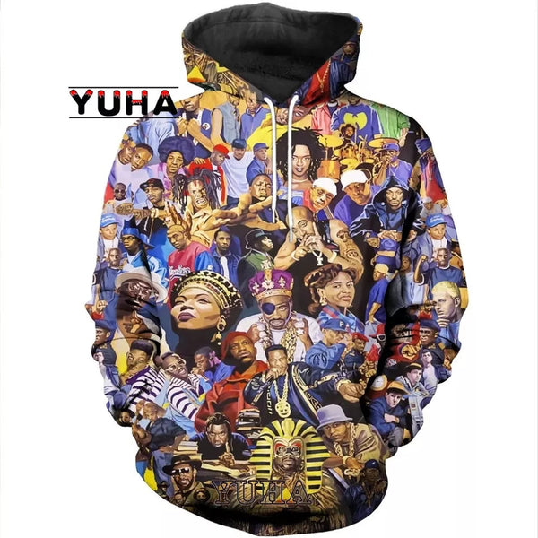 Homage Rap All Stars Soul Train Collective Hip Hop Hoodie