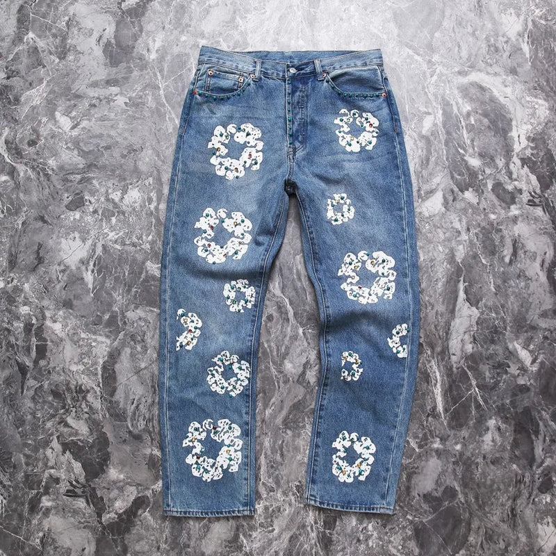 Luxury Fashion Tear Drops Vintage Mens Levi's Jeans