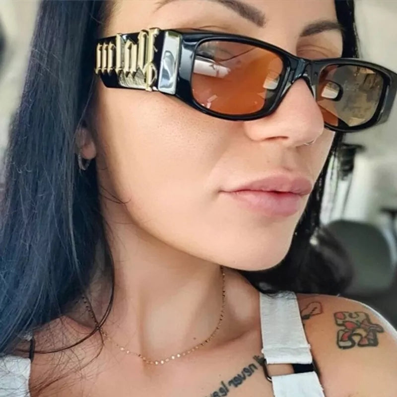 Hip Hop Trend Luxury Brand Vintage Small Frame Sunglasses - TimelessGear9