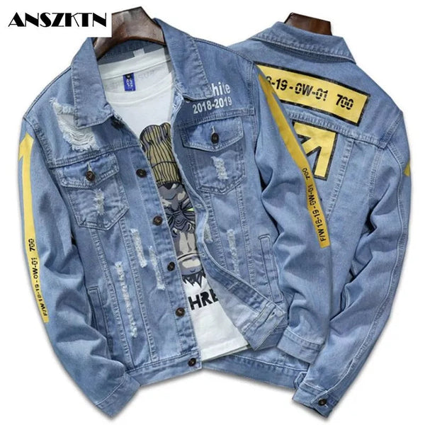 Trendy Hot Fashion Casual Mens Denim Jacket - TimelessGear9