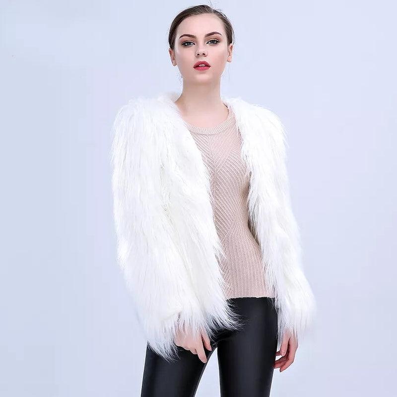 Foxy Christmas Cosplay Fluffy Fur Jacket
