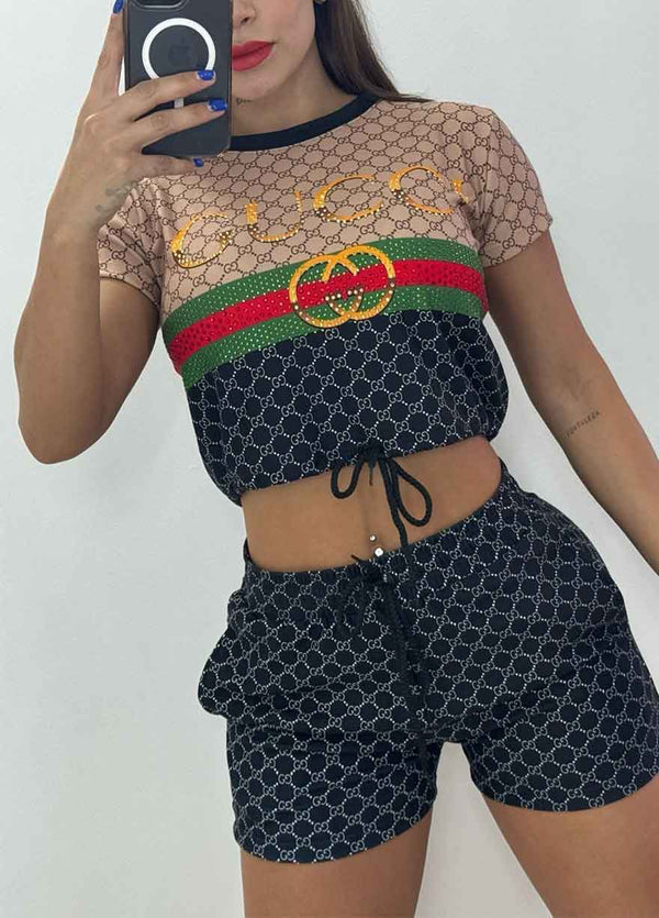 Cute Summer 2024 Women Designer Fashion Short Set
