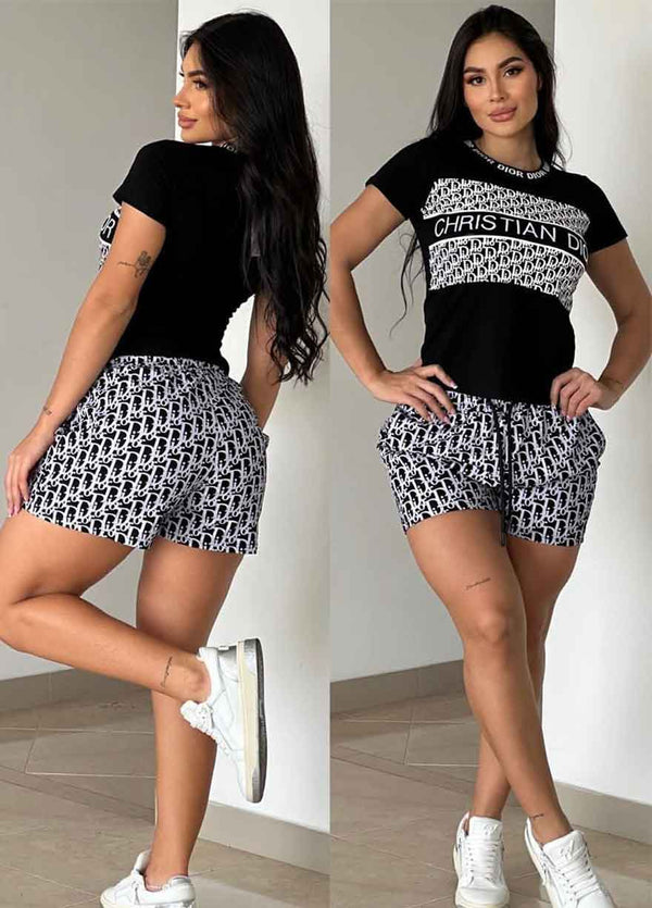 Elegant Casual High End Womens Fashion Short Set