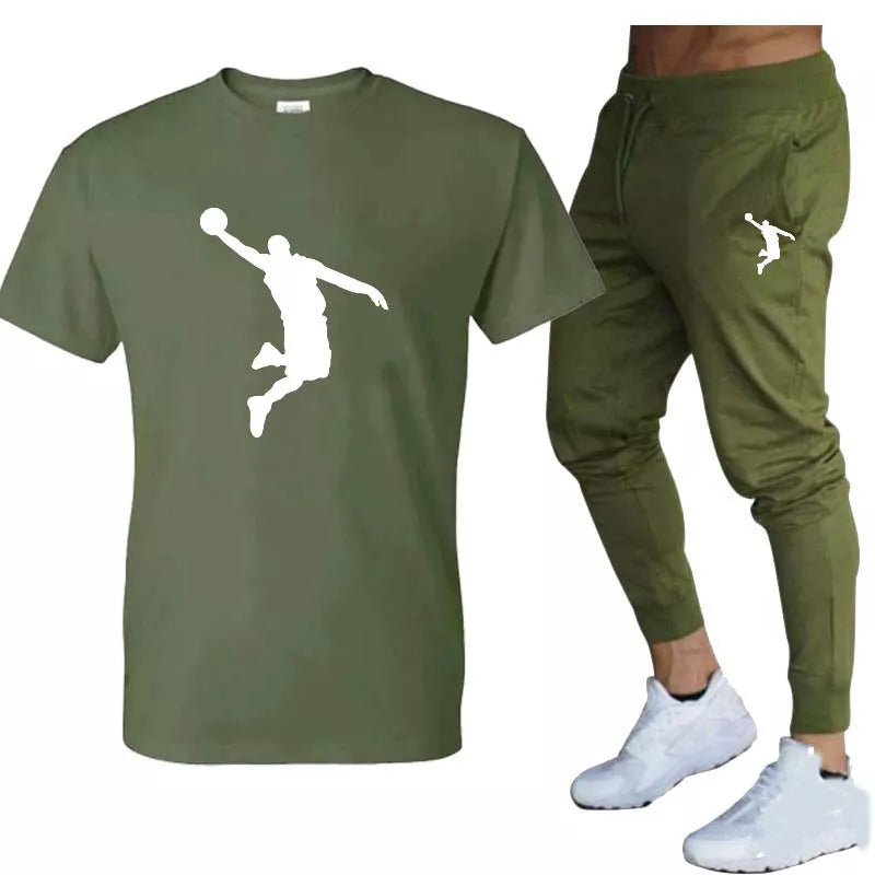 Jump Man Basketball Fitness Casual Suit - TimelessGear9