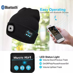 Music Player With Mic Warm Beanie Winter Skull Cap
