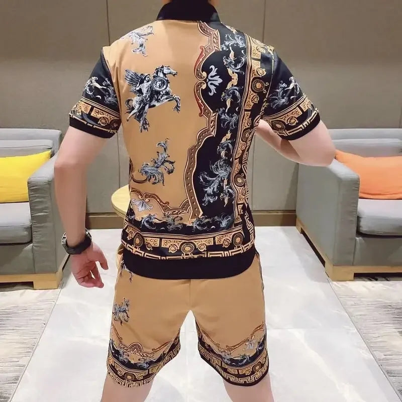 Luxury Celebrity Designer Men's Casual Short Set