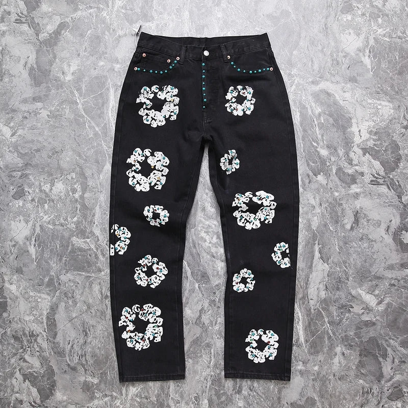 Luxury Fashion Tear Drops Vintage Mens Levi's Jeans