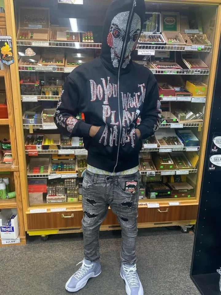 Y2K Billy The Saw Puppet Street Hoodie