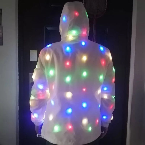 Hoilday LED Light Up Jacket Costume Christmas Party Cosplay - TimelessGear9