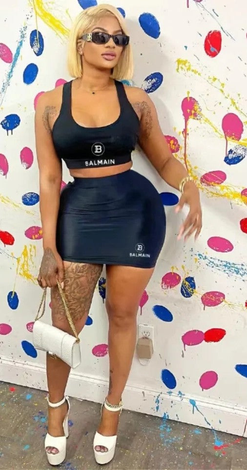 Fashion Luxury Bodycon Dress Set