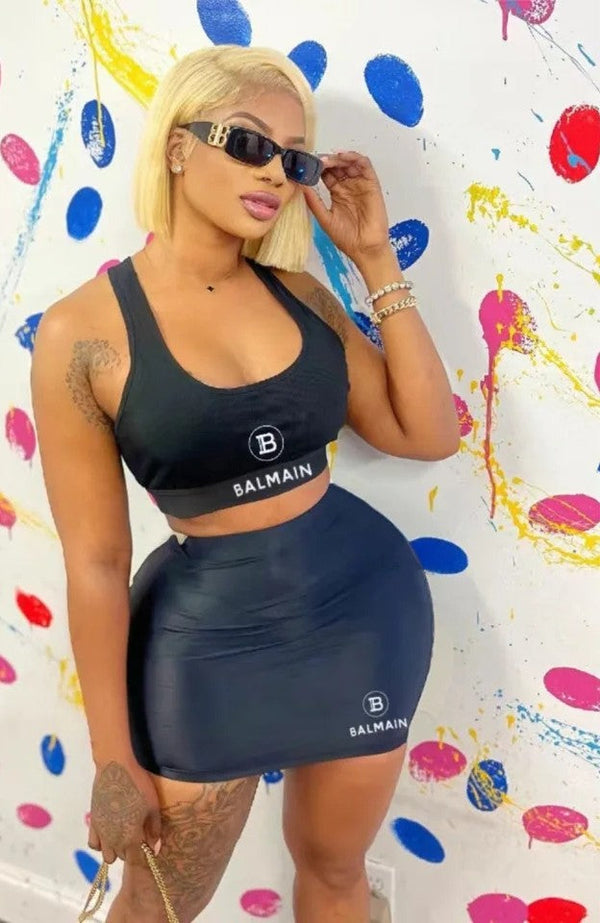 Fashion Luxury Bodycon Dress Set