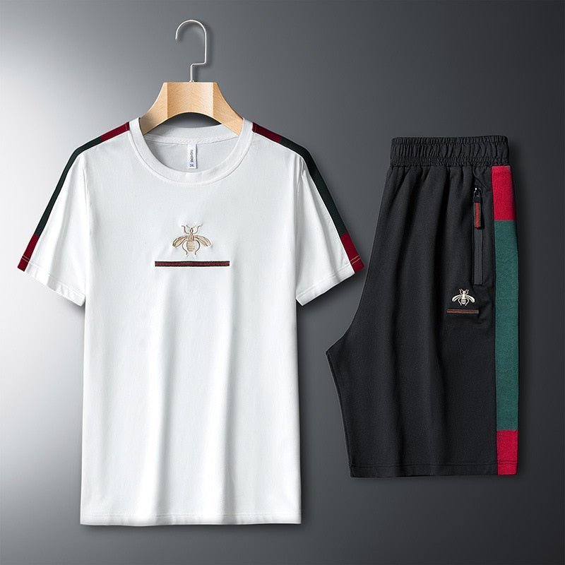 2023 New Sportswear Tracksuit Men Elastic Waist Two Piece Set - TimelessGear9