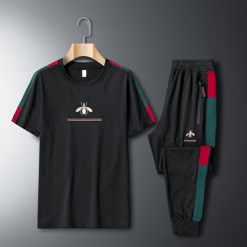 2023 New Sportswear Tracksuit Men Elastic Waist Two Piece Set - TimelessGear9
