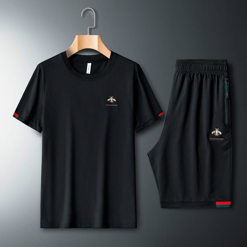 2023 New Sportswear Tracksuit Men Elastic Waist Two Piece Set - TimelessGear9