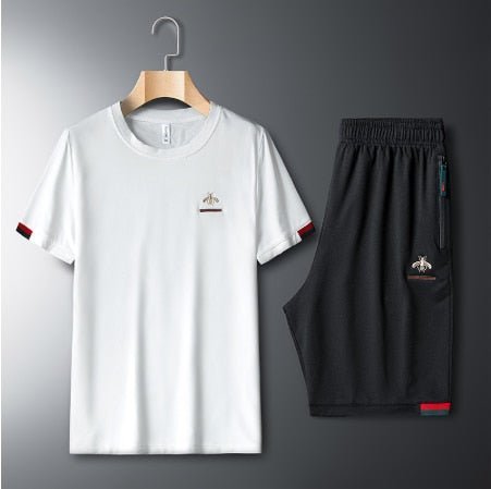2023 New Sportswear Tracksuit Men Elastic Waist Two Piece Set - TimelessGear9