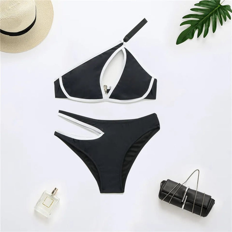 2023 Sexy Bikini Swimsuit Women Hollow Female Swimwear Monokini Bathing Suit - TimelessGear9