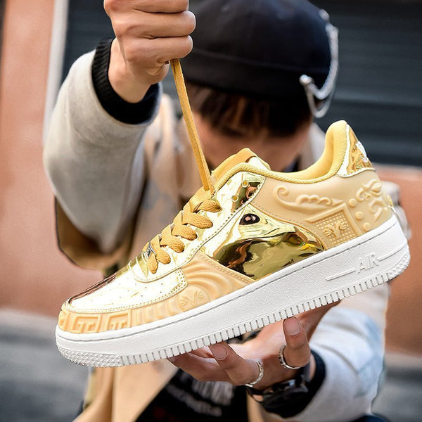 2024 Customize Versace Design Air Force One's Comfortable and Breathable High-top Sneakers, Outdoor Non-slip Wear-resistant - TimelessGear9