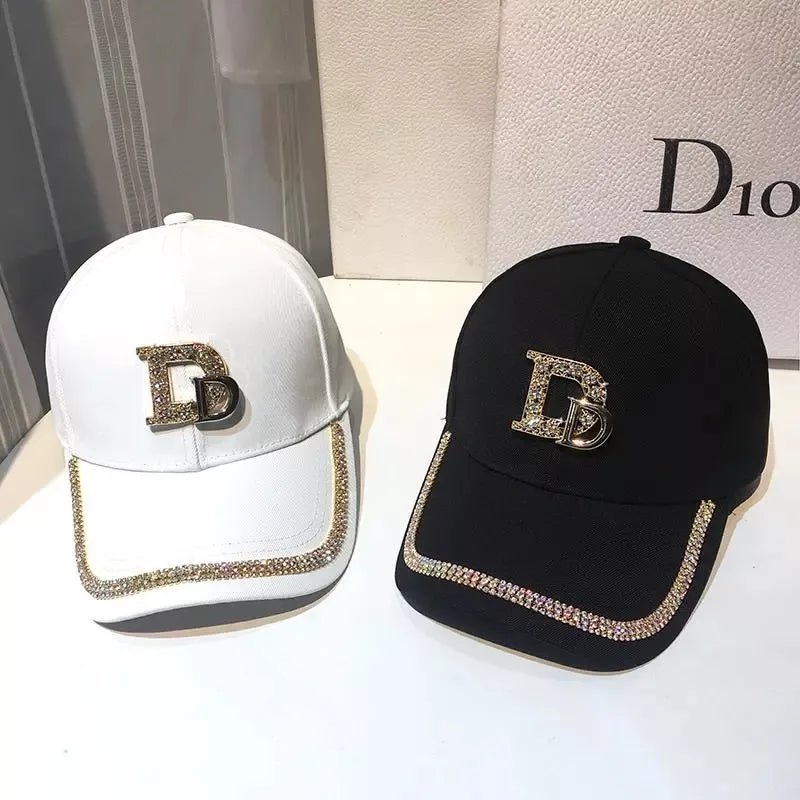 2024 DIOR Logo Rhinestone Hat Cotton Luxury Snap Back - TimelessGear9
