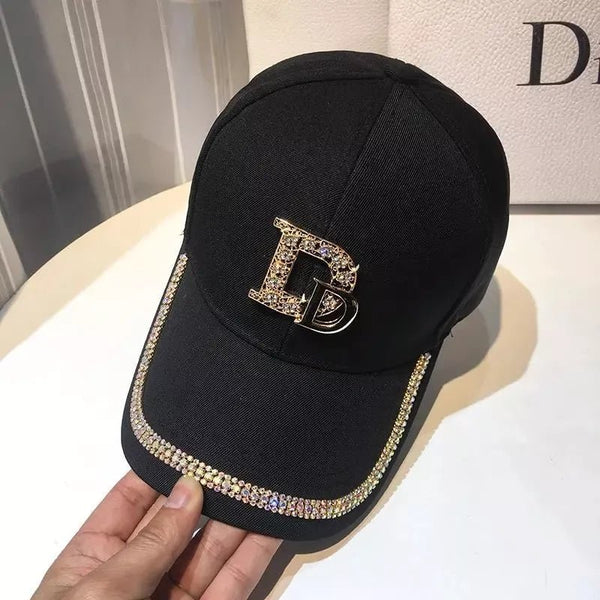 2024 DIOR Logo Rhinestone Hat Cotton Luxury Snap Back - TimelessGear9
