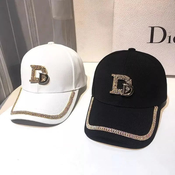 2024 DIOR Logo Rhinestone Hat Cotton Luxury Snap Back - TimelessGear9