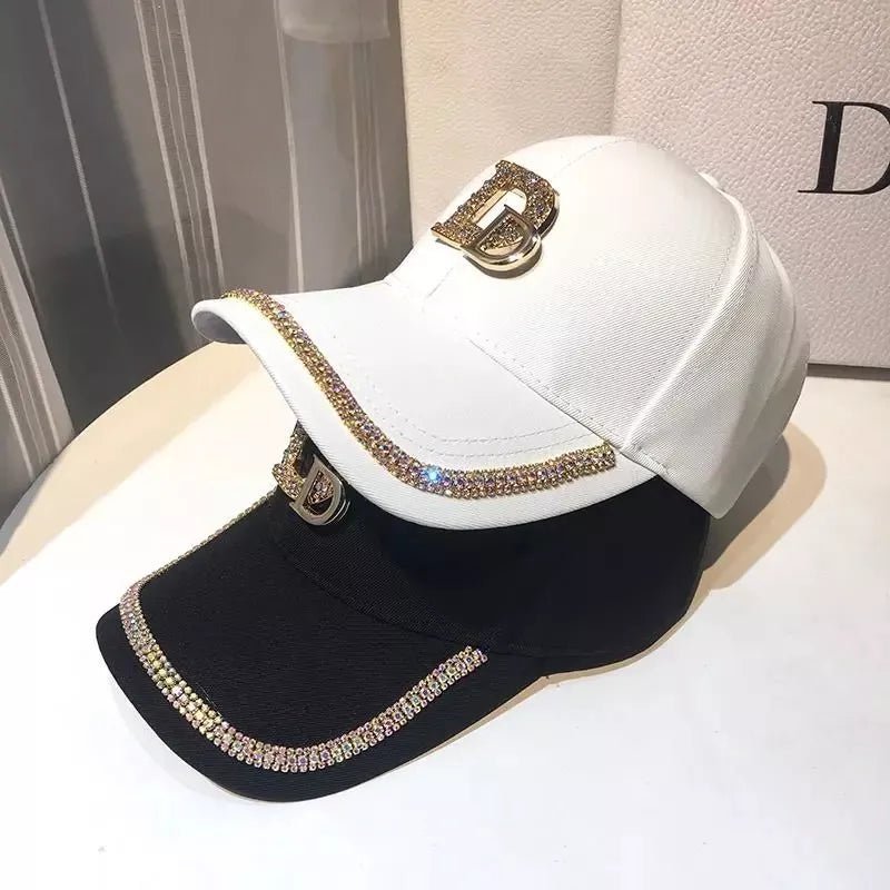 2024 DIOR Logo Rhinestone Hat Cotton Luxury Snap Back - TimelessGear9