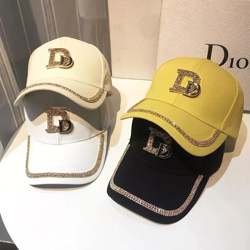 2024 DIOR Logo Rhinestone Hat Cotton Luxury Snap Back - TimelessGear9
