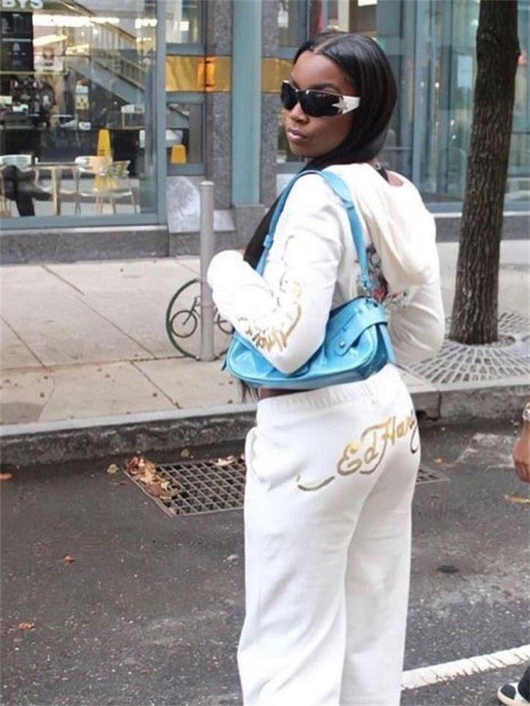 2024 Ed Hardy Luxury Popular Fashion Cardigan Sexy Leisure Jogging Suit - TimelessGear9