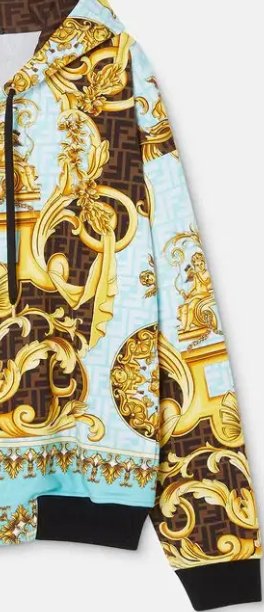 2024 Fendi Versace Collaboration Luxury Sports Hoodie Wind Runner Jacket - TimelessGear9