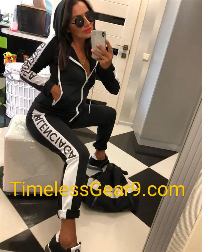 Women Casual Sportswear Jogging Suit