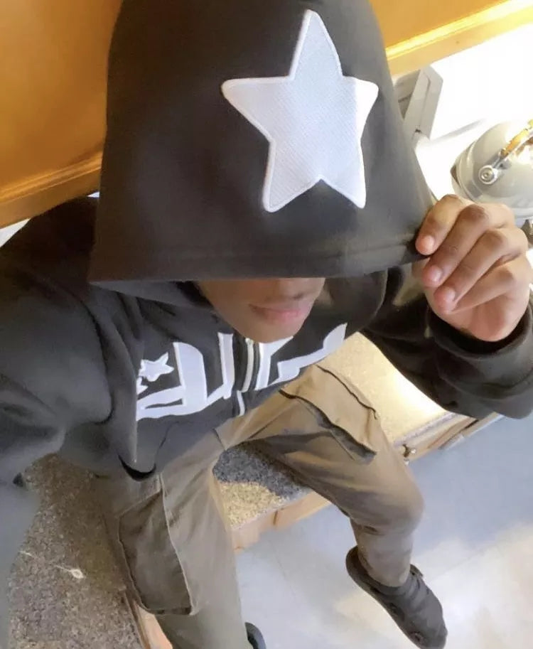 Y2K Fashion Star Hip Hop Hoodie - TimelessGear9