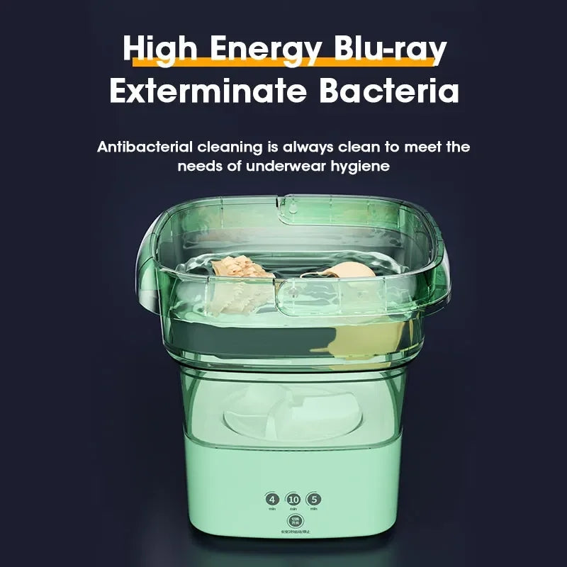 Portable Folding Washing Machine America 5 Days Arrive With Drain Bucket for Clothes Socks Underwear Cleaning Washer Travel