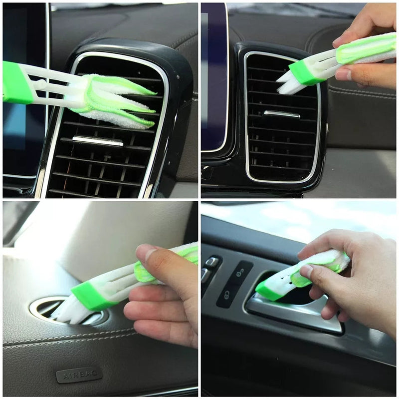 Pimp Your Ride 10 Pcs Car Vent Outlet Trim Strips U Shape Chrome Shiny Car Decorations - TimelessGear9