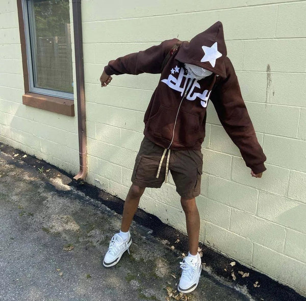 Y2K Fashion Star Hip Hop Hoodie - TimelessGear9