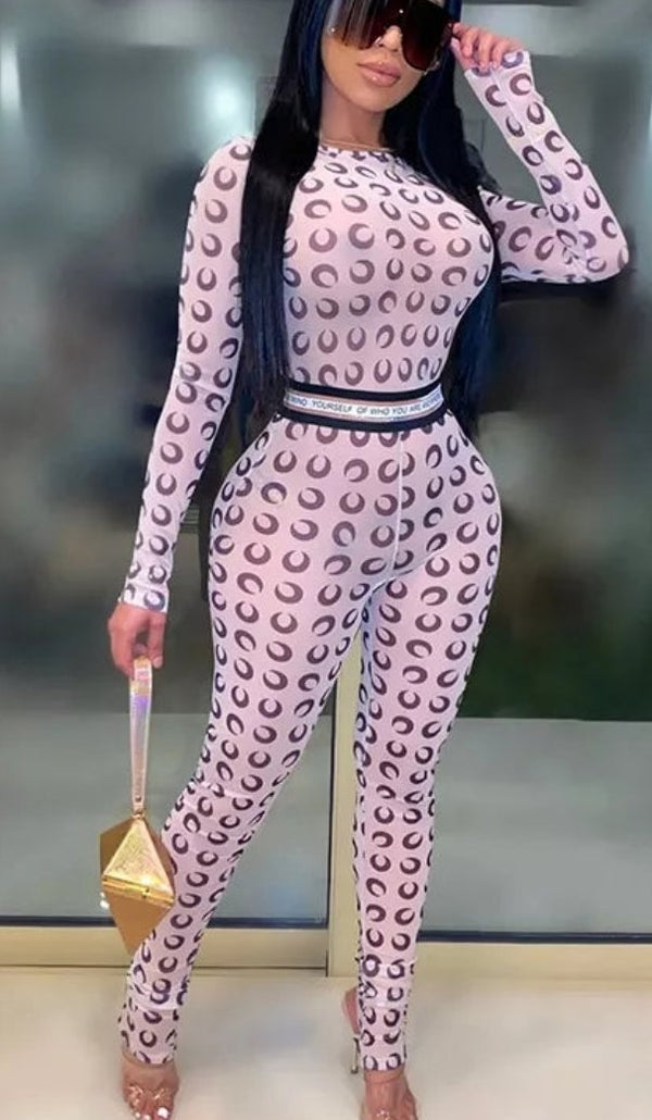 Sexy Sheer Mesh High Stretch Party Oufit Set