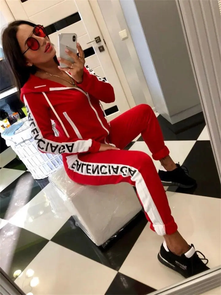 Women Casual Sportswear Jogging Suit
