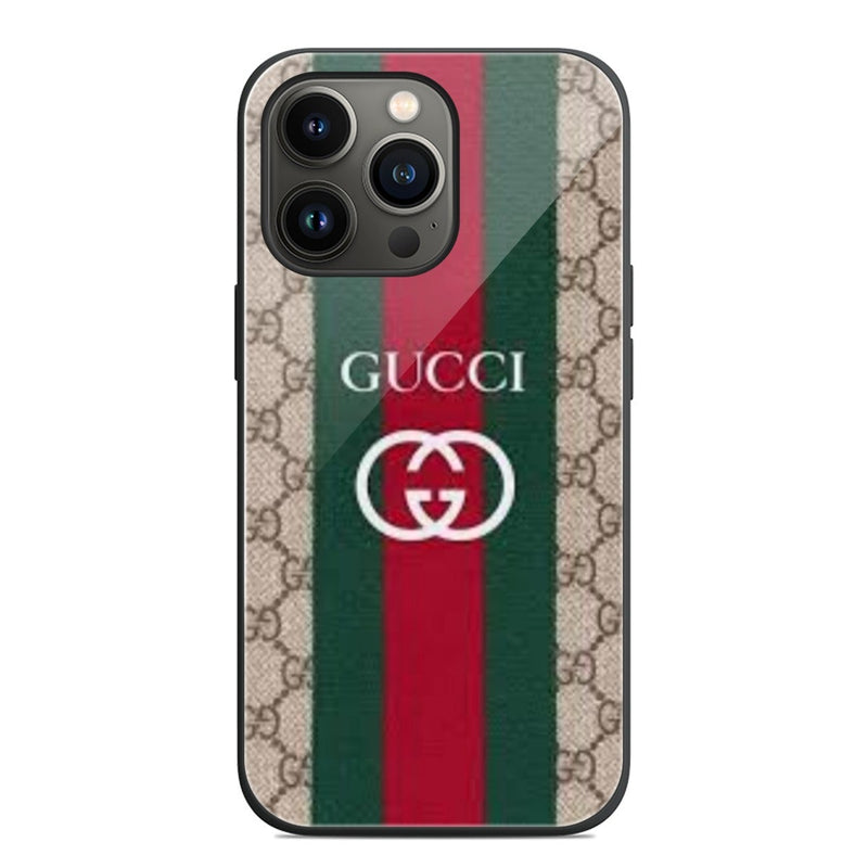 iPhone 11,12,13, Series Gucci Mobile Phone Case | Glass - TimelessGear9