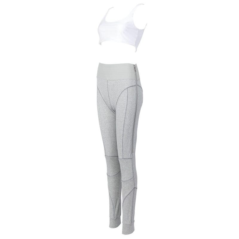 Kyliejenner Cotton Sports Two Pieces Gymwear Designer New Fashion Spaghetti Straps - TimelessGear9