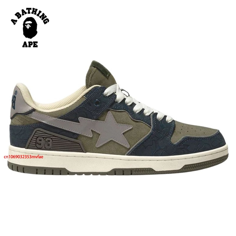 Sunkist Orange Bathing Ape Men Bapesta Air Retro