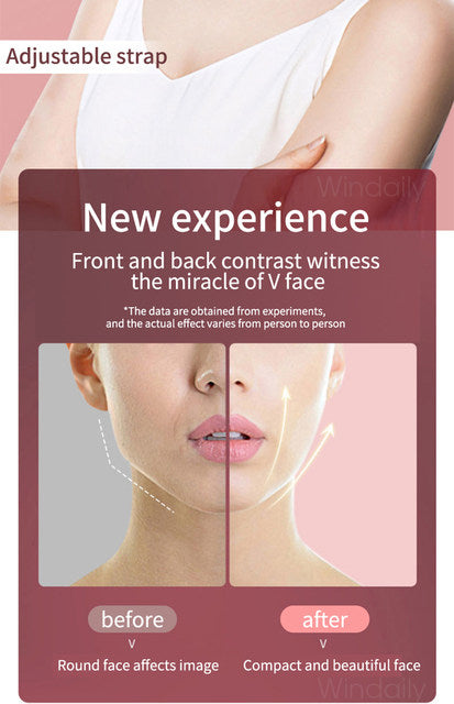 Facial Lifting Device LED Photon Therapy Facial Slimming Vibration Massager Double Chin V Face Shaped Cheek Lift Belt Machine - TimelessGear9