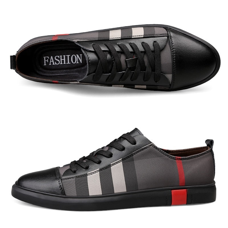 Men Fashion Sneakers High Quality Casual Genuine Leather Shoes - TimelessGear9