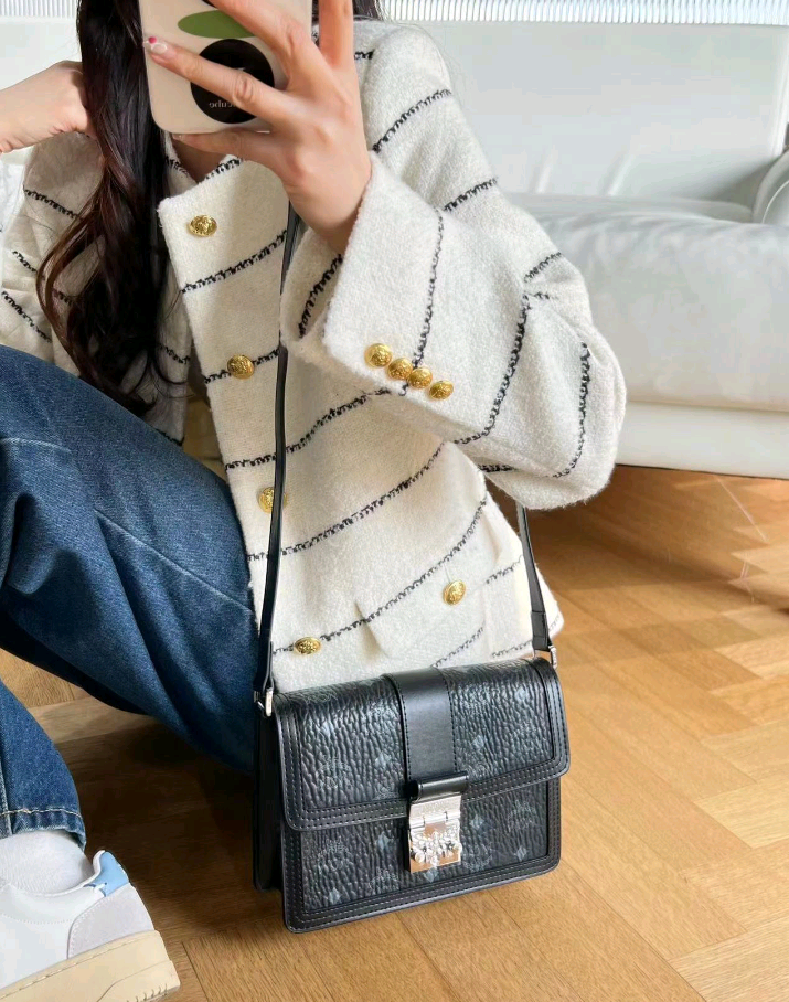 MCM Classic Leather Shoulder Strap