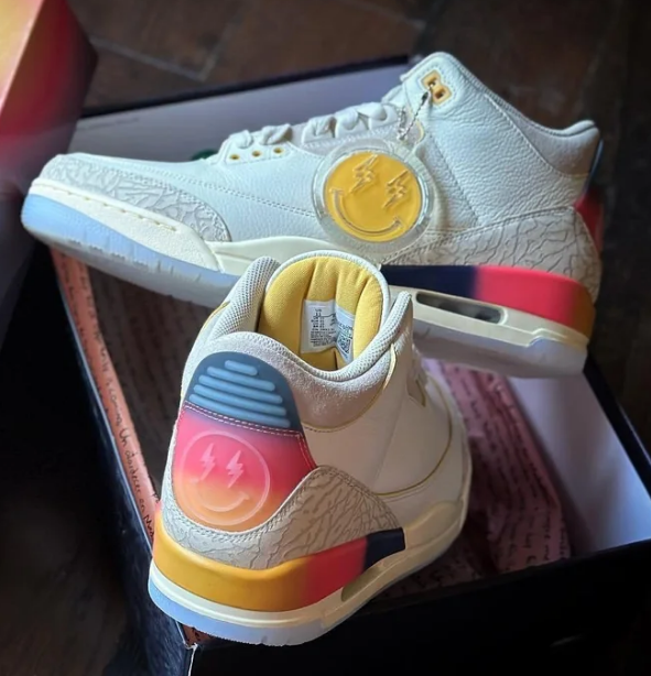 J Balvin x Air Jordan 3 Medellín Sunset Mens Shoes Size  new sneakers