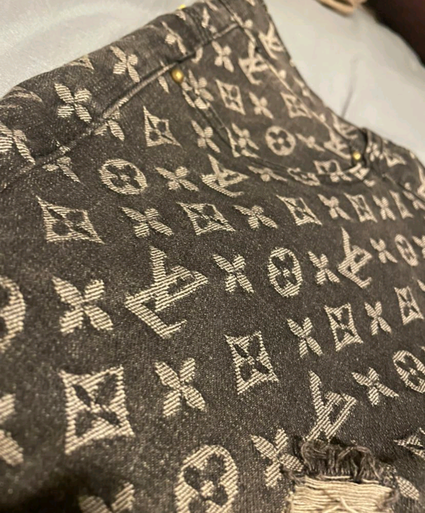 Louis Vuitton Lettering Fashion Jeans