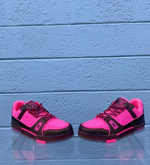 Rare 2025 LV Virgil Trainers 'Crystal Sparkel Seneakers