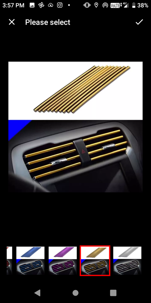 Pimp Your Ride 10 Pcs Car Vent Outlet Trim Strips U Shape Chrome Shiny Car Decorations - TimelessGear9