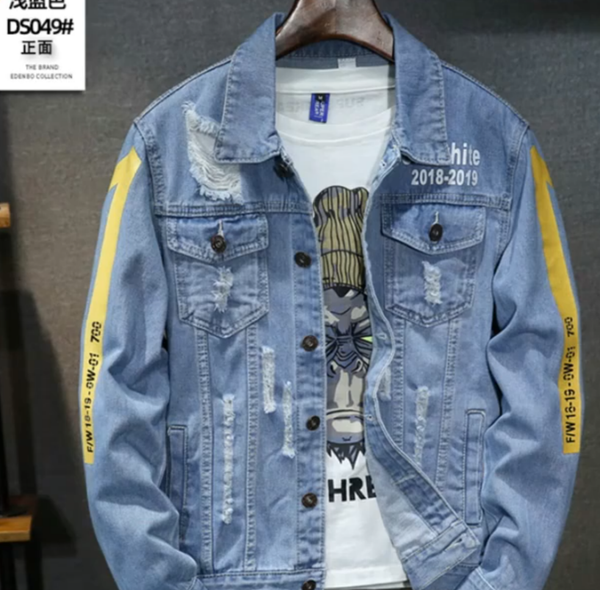 Trendy Hot Fashion Casual Mens Denim Jacket - TimelessGear9